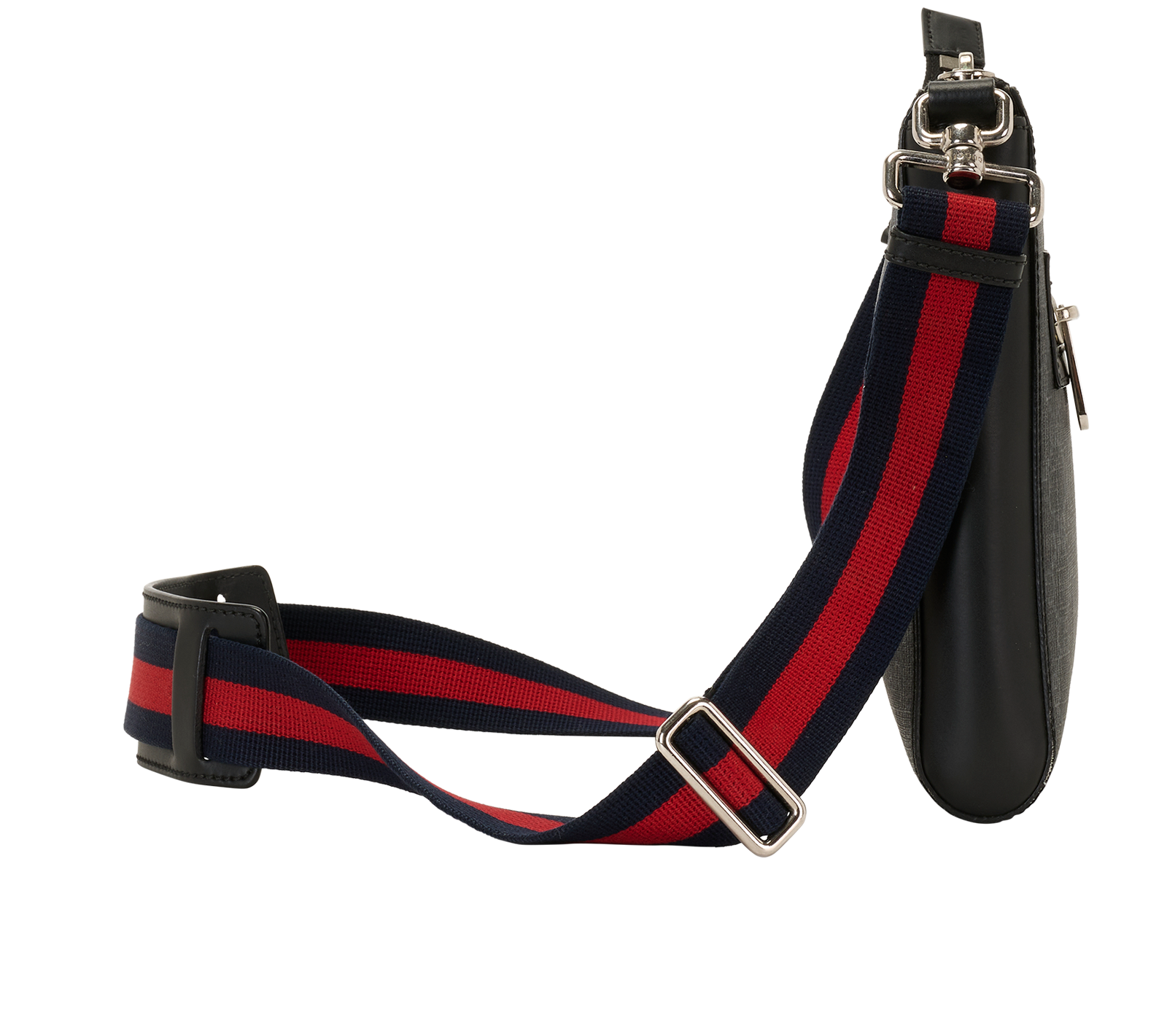 GG Messenger, &pound;650, Handbags, Black/Grey, Canvas, Side view